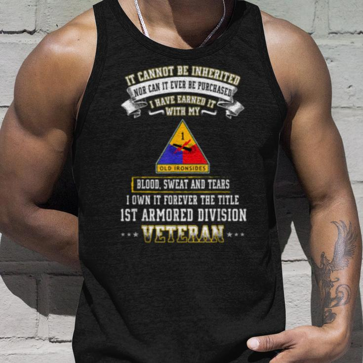 I Own Forever The Title 1St Armored Division Veteran Unisex Tank Top Gifts for Him