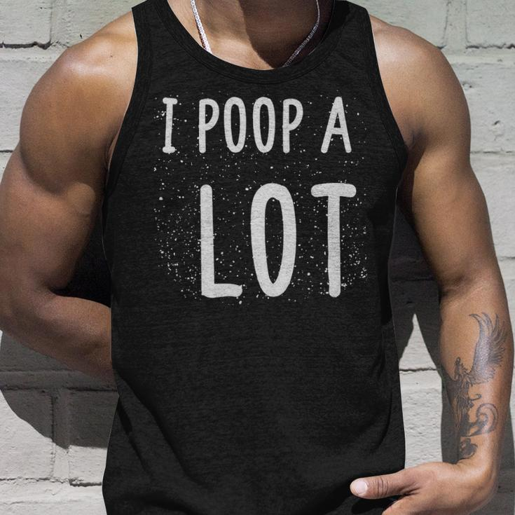 I Poop A Lot Funny Poop Cute Art - I Poop A Lot Funny Poop Cute Art Unisex Tank Top Gifts for Him