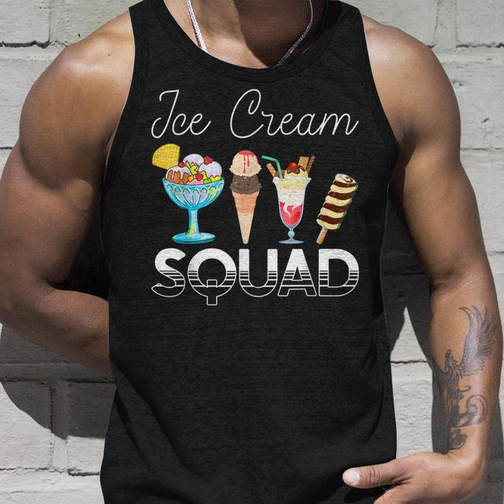 Ice Cream Squad Funny Quotes Ice Cream Cone Lovers Unisex Tank Top Gifts for Him