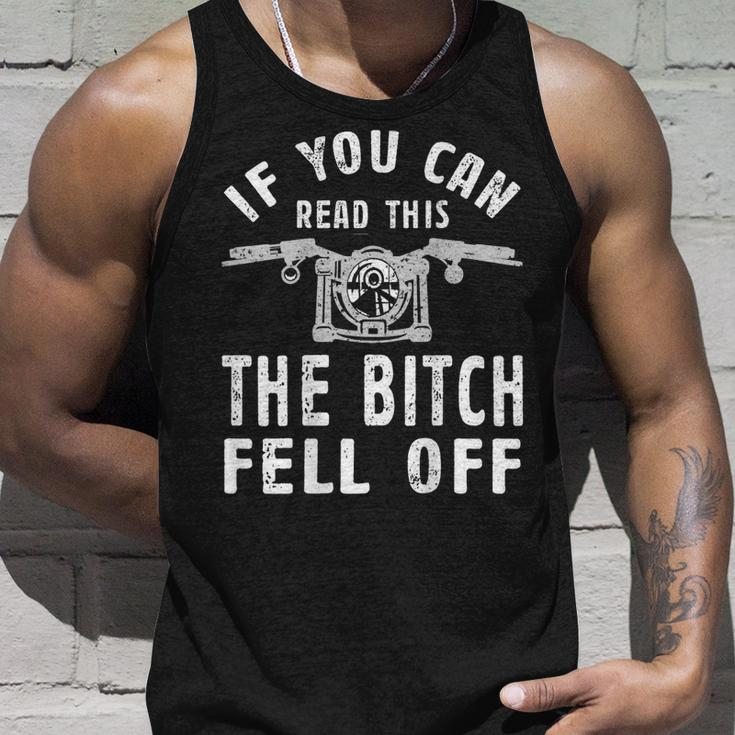 If You Can Read This The Bitch Fell Off Gift For A Biker Unisex Tank Top Gifts for Him