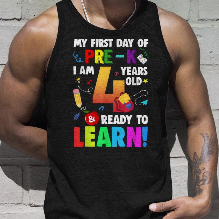 I'm 4 Ready To Learn My First Day Of School Pre-K Toddlers Tank Top Gifts for Him