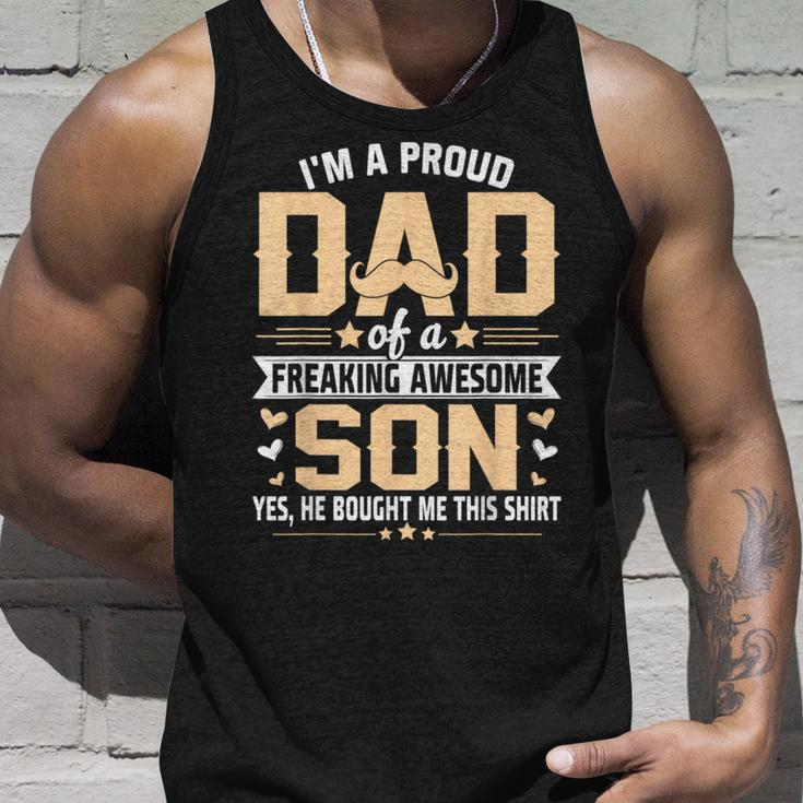 Im A Proud Dad Gift From Son To Dad Funny Fathers Day Unisex Tank Top Gifts for Him
