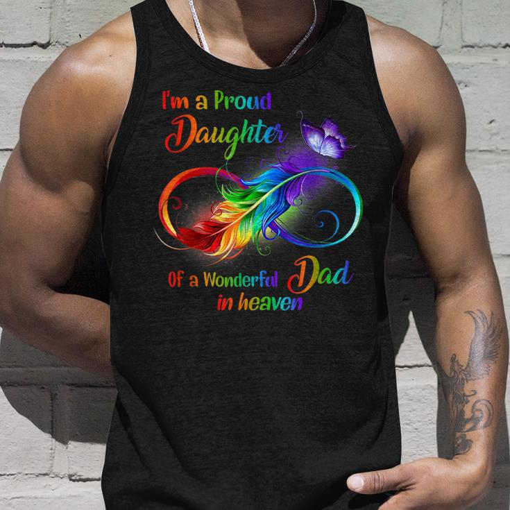 Im A Proud Daughter Of A Wonderful Dad In Heaven Unisex Tank Top Gifts for Him