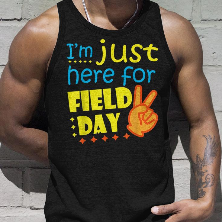 Im Just Here For Field Day Happy Last Day Of School Unisex Tank Top Gifts for Him