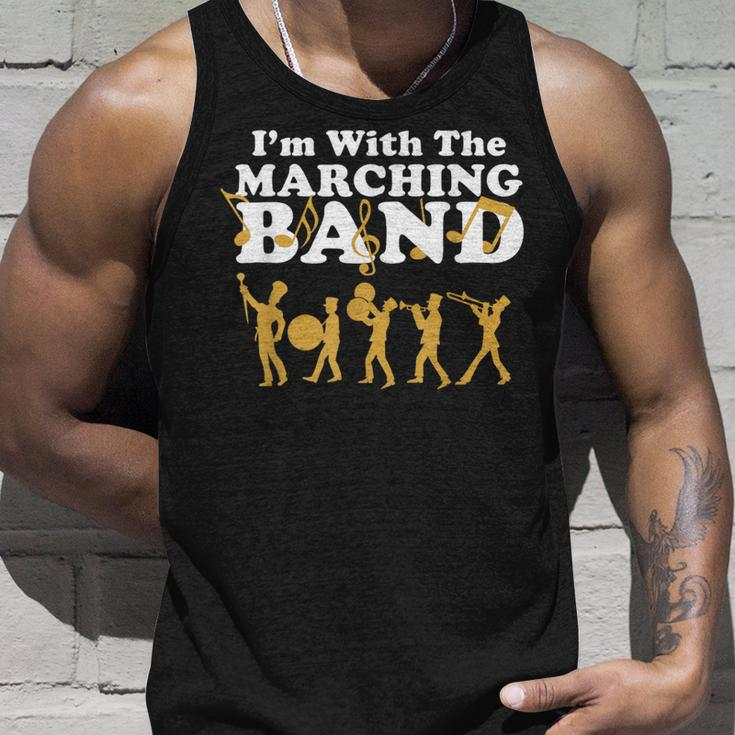 I'm With The Marching Band Musician Parade Tank Top Gifts for Him
