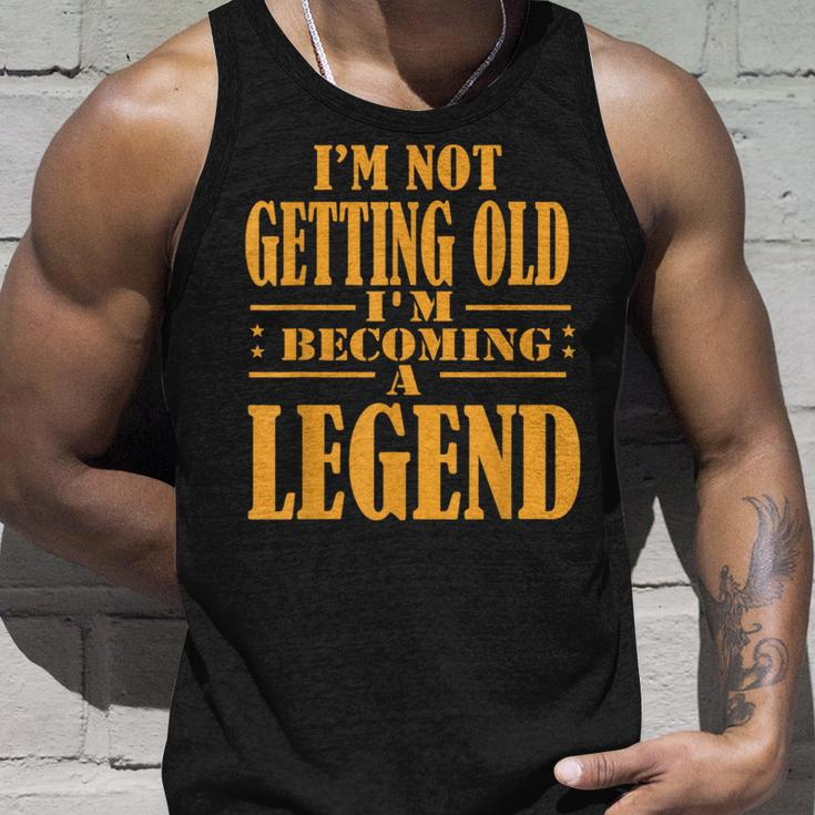 I'm Not Getting Old I'm Becoming A Legend Retro Vintage Tank Top Gifts for Him
