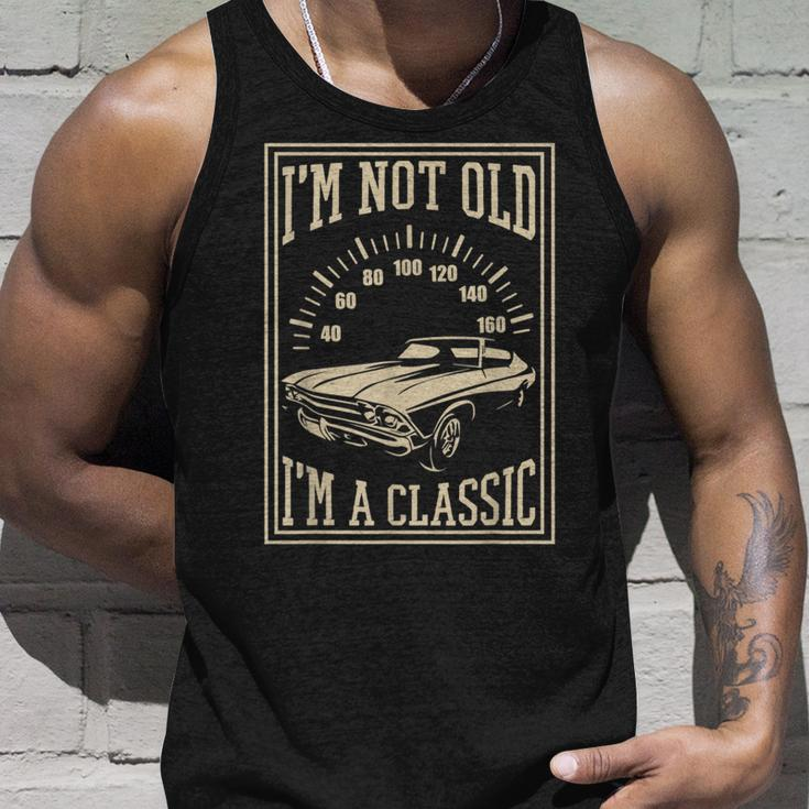 Im Not Old Im A Classic Cool Vintage Car Unisex Tank Top Gifts for Him