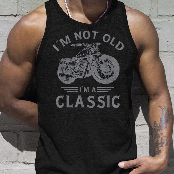 I’M Not Old I’M A Classic - Fathers Day - Vintage Motorbike Unisex Tank Top Gifts for Him