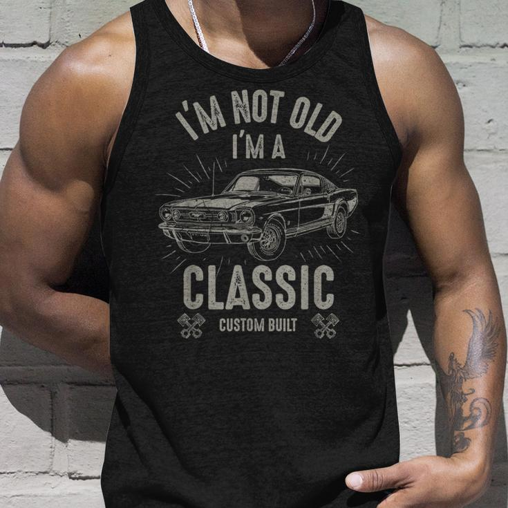 Im Not Old Im Classic Funny Car Quote Retro Vintage Car Unisex Tank Top Gifts for Him