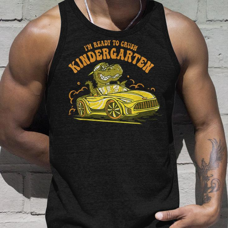 I'm Ready To Crush Kindergarten Trex Dinosaur Back To School Tank Top Gifts for Him