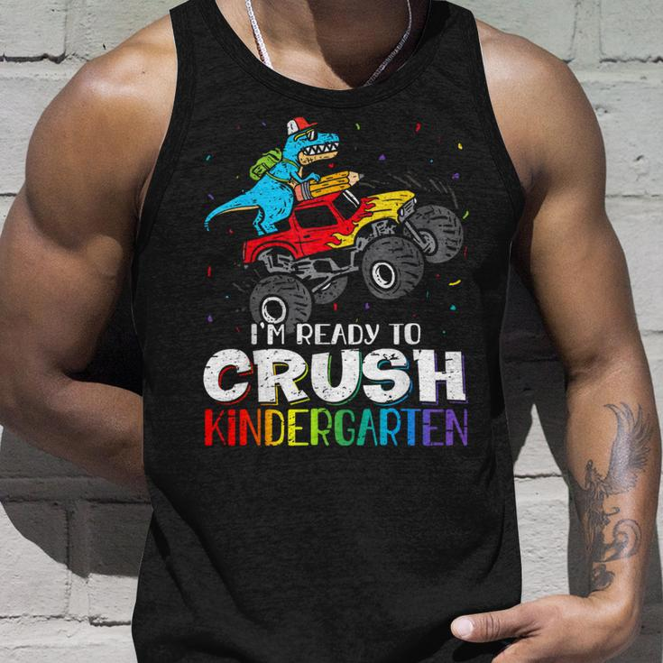 Im Ready To Crush Kindergarten Back To School Dinosaur Boys Unisex Tank Top Gifts for Him