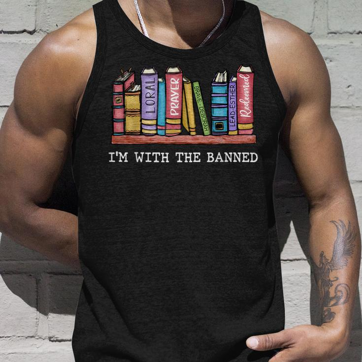 Im With The Banned Books I Read Banned Books Lover Unisex Tank Top Gifts for Him