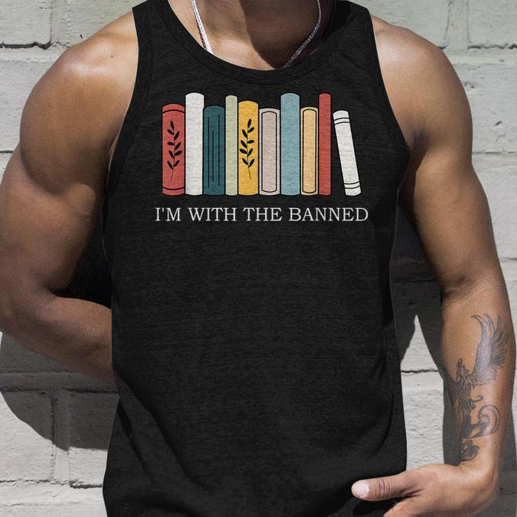 Im With The Banned Books I Read Banned Reader Books Lover Unisex Tank Top Gifts for Him