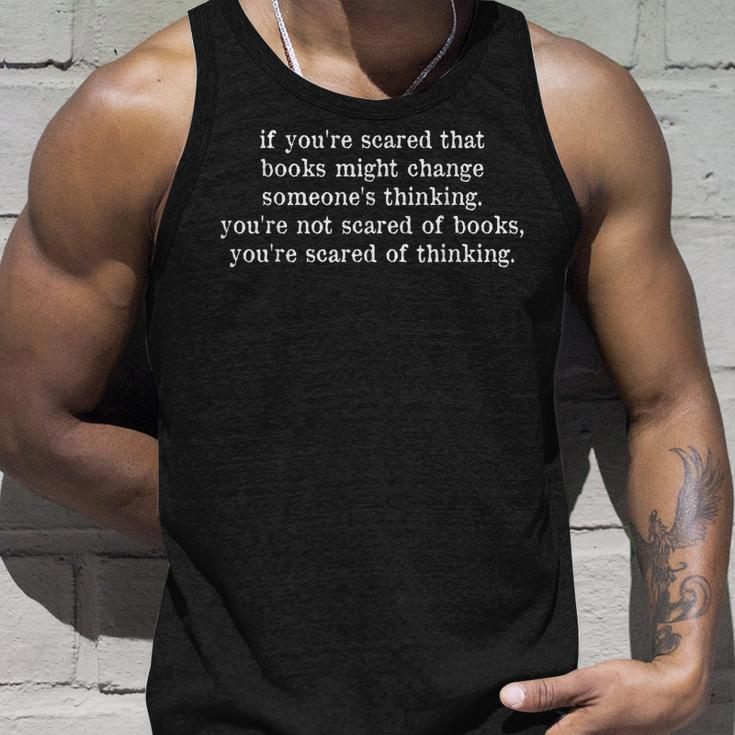 Im With The Banned Read Banned Books Unisex Tank Top Gifts for Him