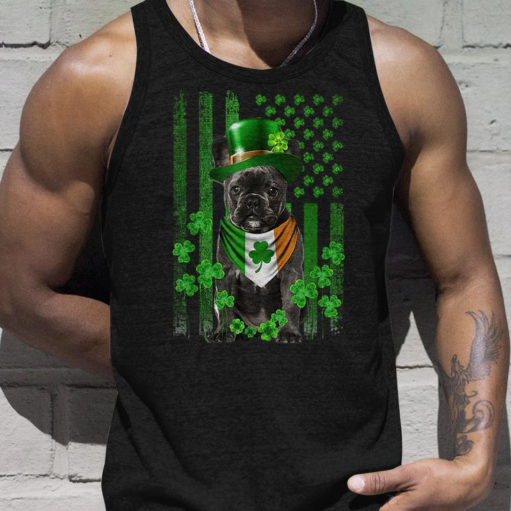 Irish French Bulldog St Patricks Day Leprechaun Flag Leprechaun Tank Top Gifts for Him