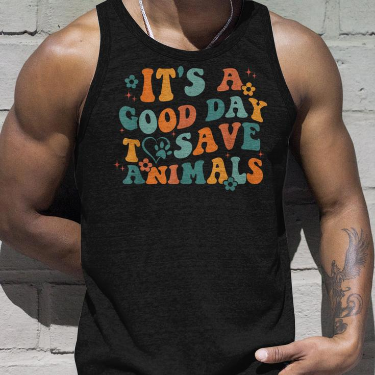 Its A Good Day To Save Animals Vet Tech Unisex Tank Top Gifts for Him