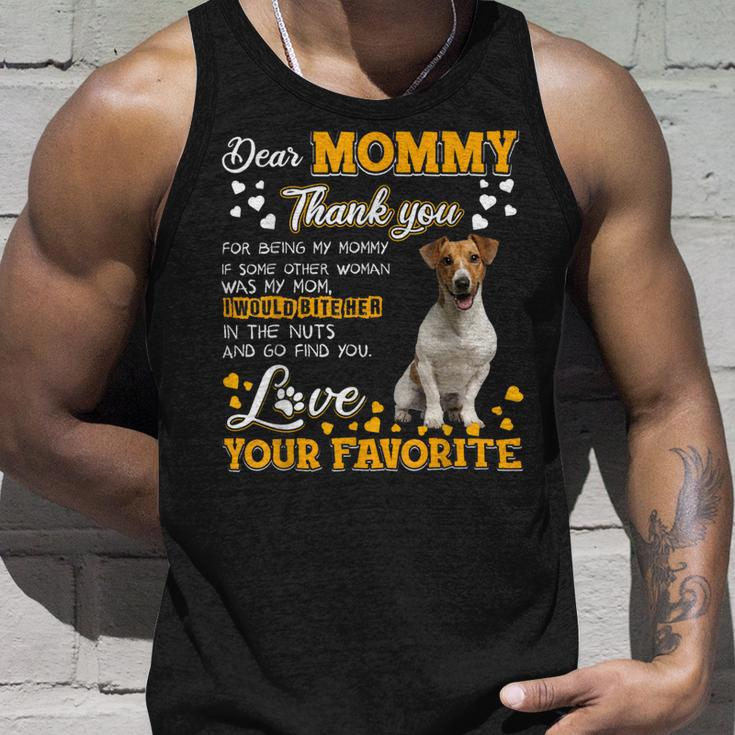 Jack Russell Terrier Dear Mommy Thank You For Being My Mommy Unisex Tank Top Gifts for Him