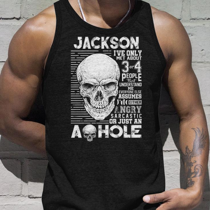 Jackson Name Gift Jackson Ively Met About 3 Or 4 People Unisex Tank Top Gifts for Him