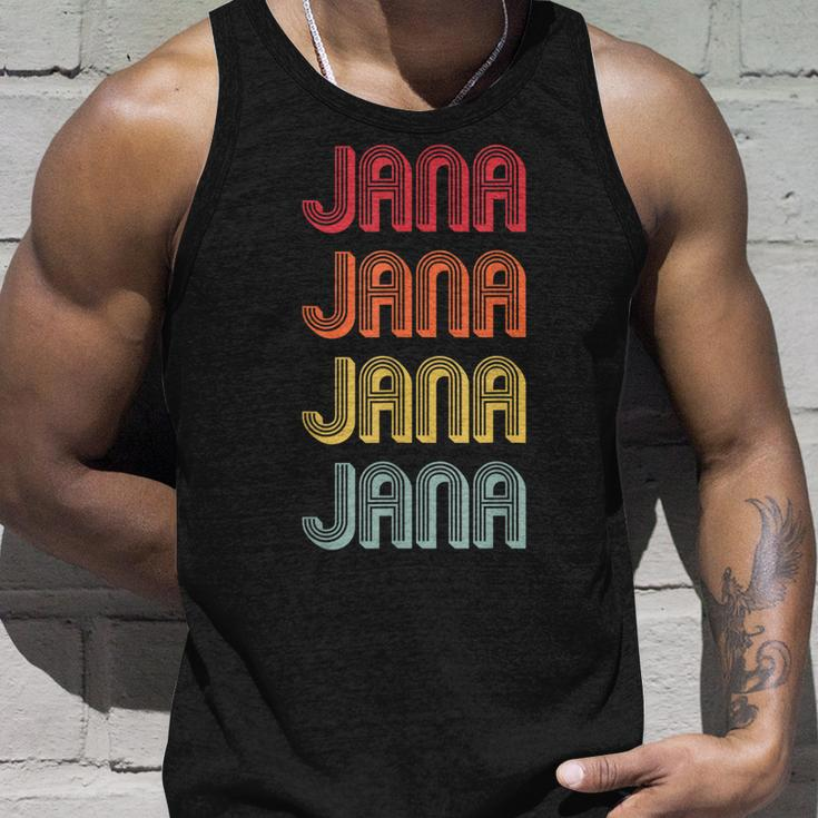 Jana Gift Name Personalized Retro Vintage 80S 90S Birthday Unisex Tank Top Gifts for Him