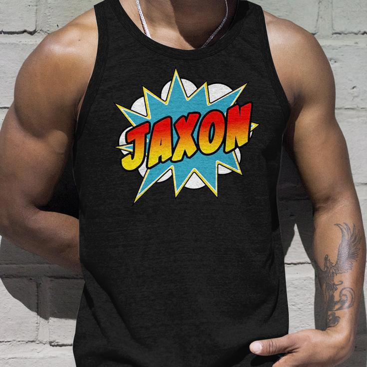 Jaxon Name Comic Book Superhero Gift For Mens Unisex Tank Top Gifts for Him