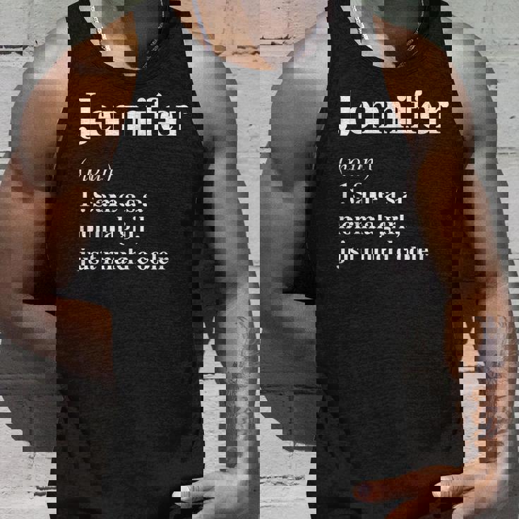 Jennifer Definition Name Cool Funny Personalized Birthday Unisex Tank Top Gifts for Him