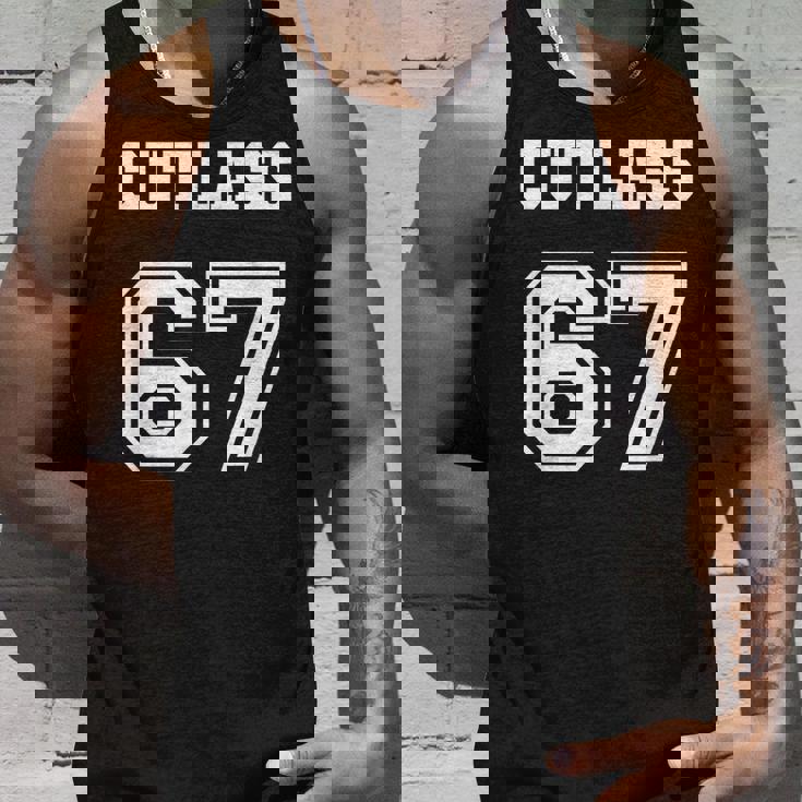 Jersey Style Cutlass 67 1967 Old School Vintage Muscle Car Unisex Tank Top Gifts for Him Jersey Style Cutlass 67 1967 Old School Vintage Muscle Car Unisex Tank Top Gifts for Him