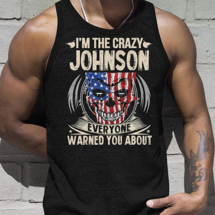 Johnson Name Gift Im The Crazy Johnson Unisex Tank Top Gifts for Him