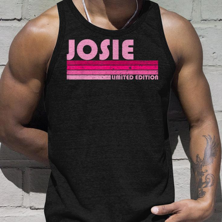 Josie Name Personalized Retro Vintage 80S 90S Birthday Unisex Tank Top Gifts for Him