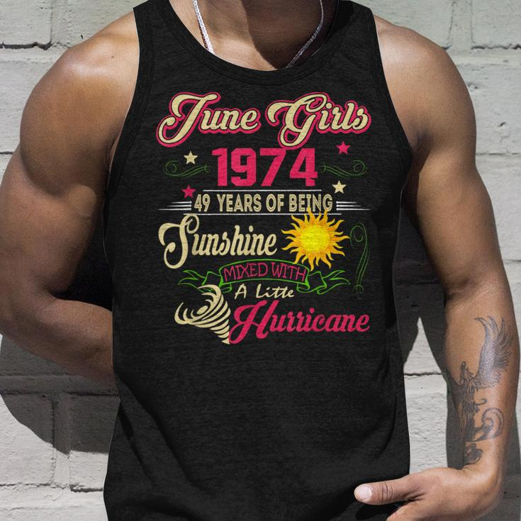 June 1974 1974Th Birthday June Girls 1974 49 Years Old Unisex Tank Top Gifts for Him