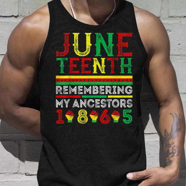 Junenth 1865 Remembering My Ancestors Junenth Unisex Tank Top Gifts for Him