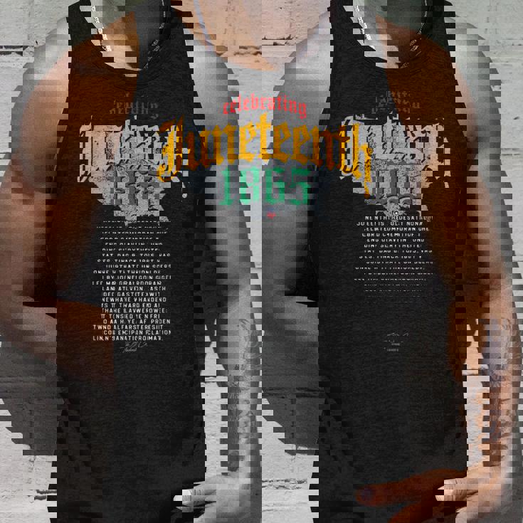 Junenth Ancestors 1865 African American Map Black History Unisex Tank Top Gifts for Him Junenth Ancestors 1865 African American Map Black History Unisex Tank Top Gifts for Him