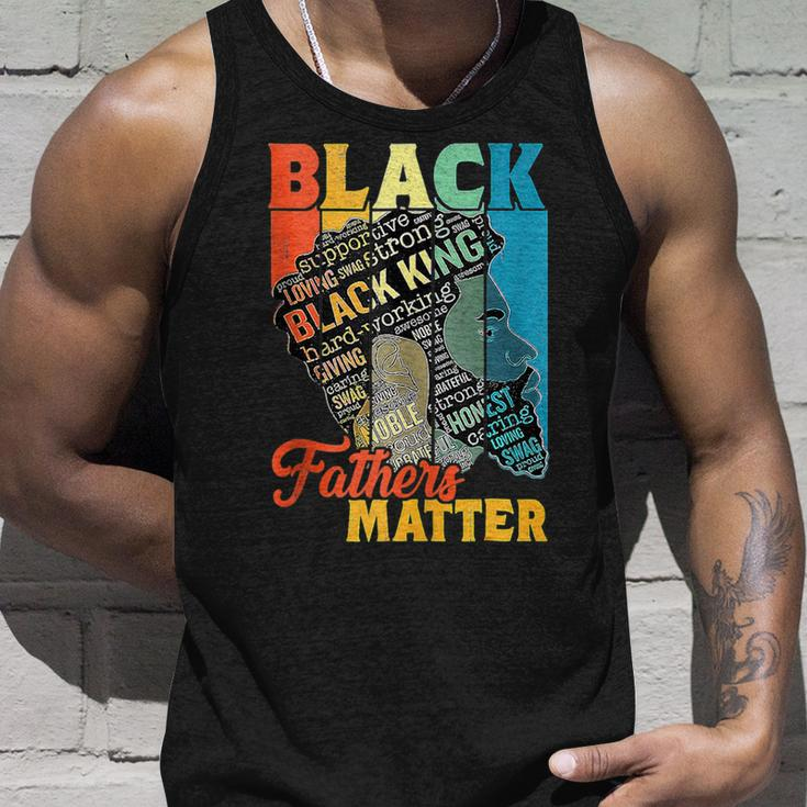 Junenth Black Fathers Matter Dad Pride Fathers Day 2023 Unisex Tank Top Gifts for Him