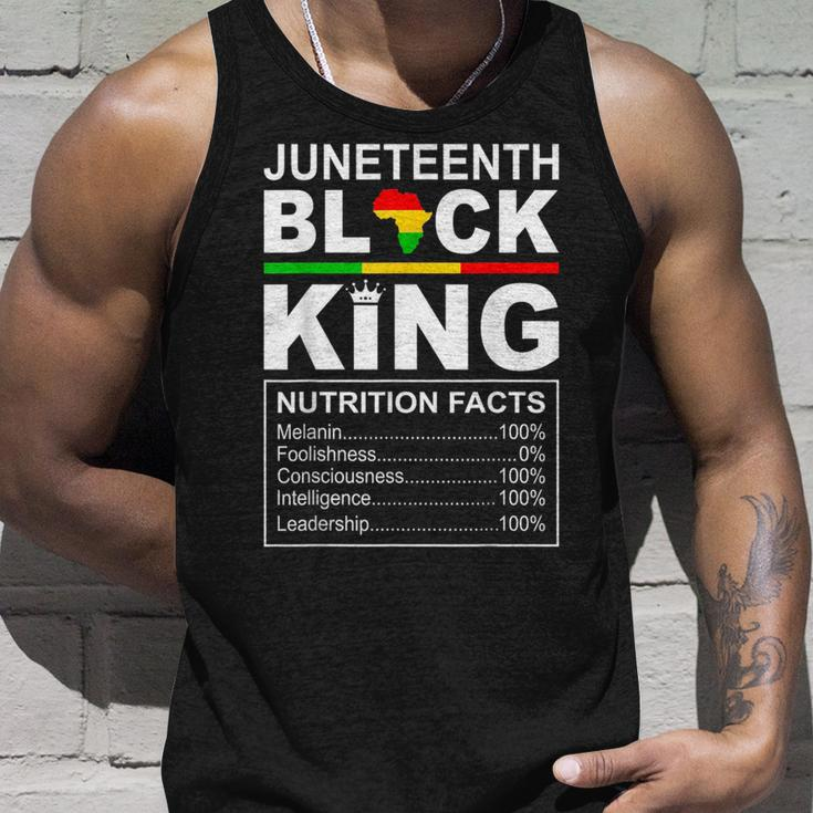 Junenth Black King Nutrition Facts Fathersday Blackfather Unisex Tank Top Gifts for Him