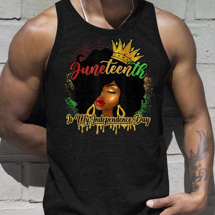 Junenth Is My Independence Day Black Girl Black Queen Unisex Tank Top Gifts for Him