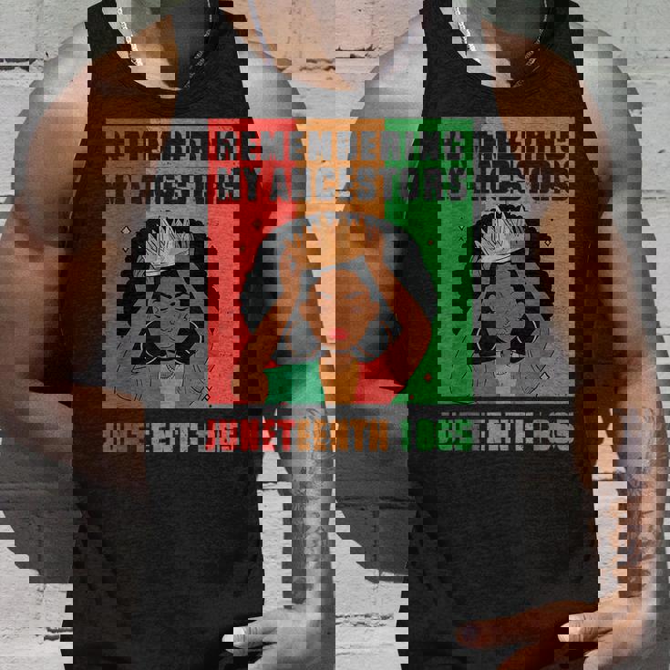 Junenth Remembering My Ancestors Black Freedom 1865 Unisex Tank Top Gifts for Him