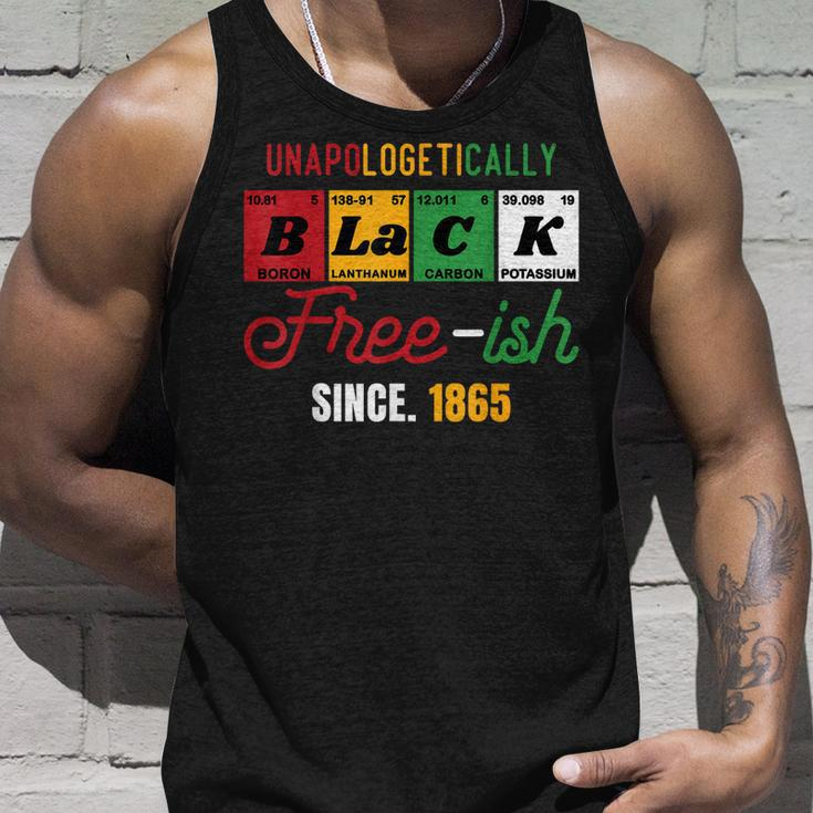 Junenth Unapologetically Black Free-Ish Since 1865 Pride Unisex Tank Top Gifts for Him