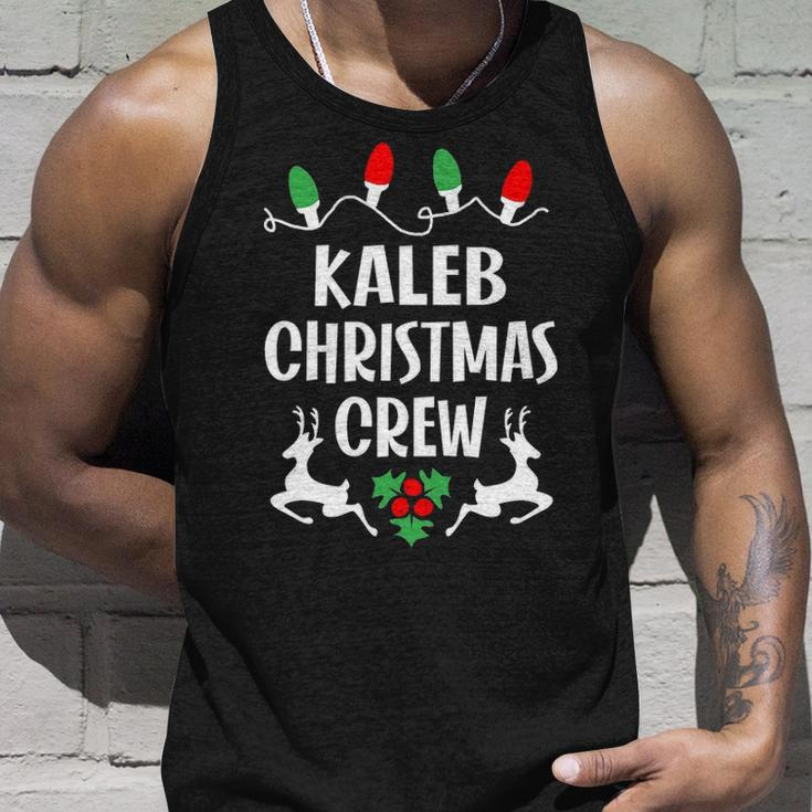 Kaleb Name Gift Christmas Crew Kaleb Unisex Tank Top Gifts for Him