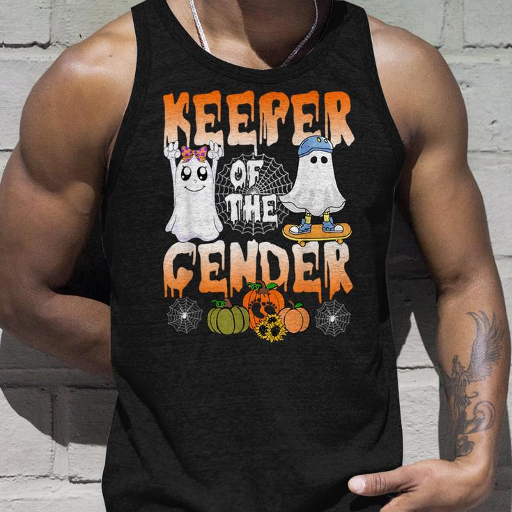 Keeper Of The Gender Halloween Ghost Pumpkin Baby Tank Top Gifts for Him