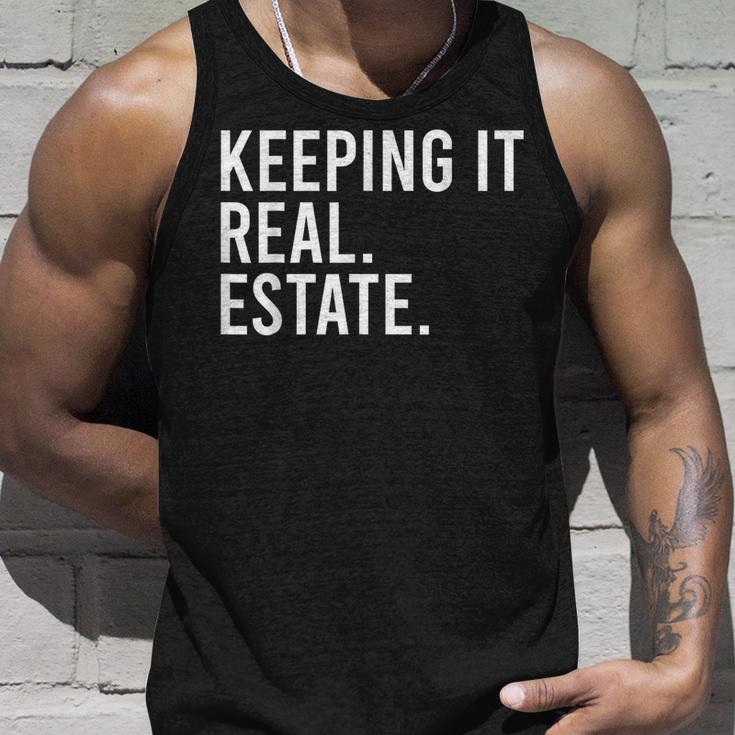 Keeping It Real Estate For Real Estate Agent Realtor IT Tank Top Gifts for Him