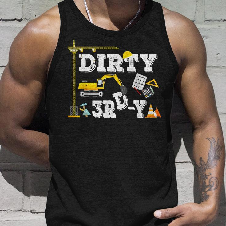 Kids Construction Truck 3Rd Birthday Boy Excavator 3 Digger Unisex Tank Top Gifts for Him