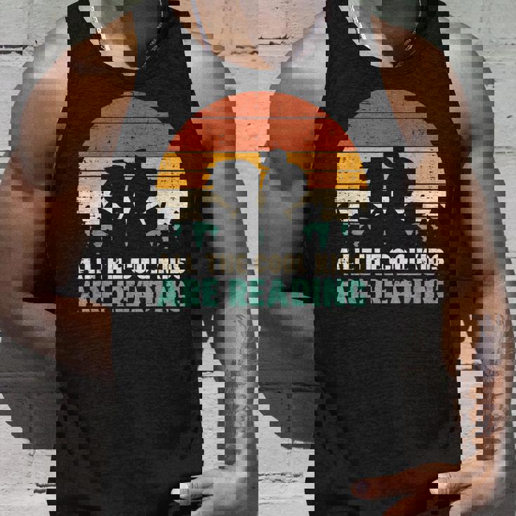All Kids Are Reading Retro Read Book Lover Boys Girls Reading Tank Top Gifts for Him