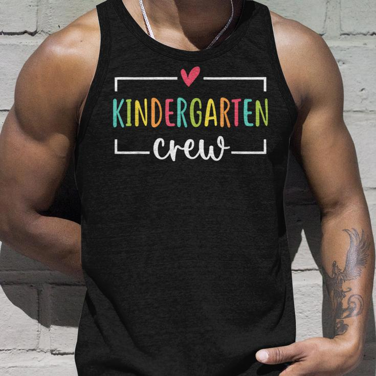 Kindergarten Crew First Day Of School Welcome Back To School Tank Top Gifts for Him