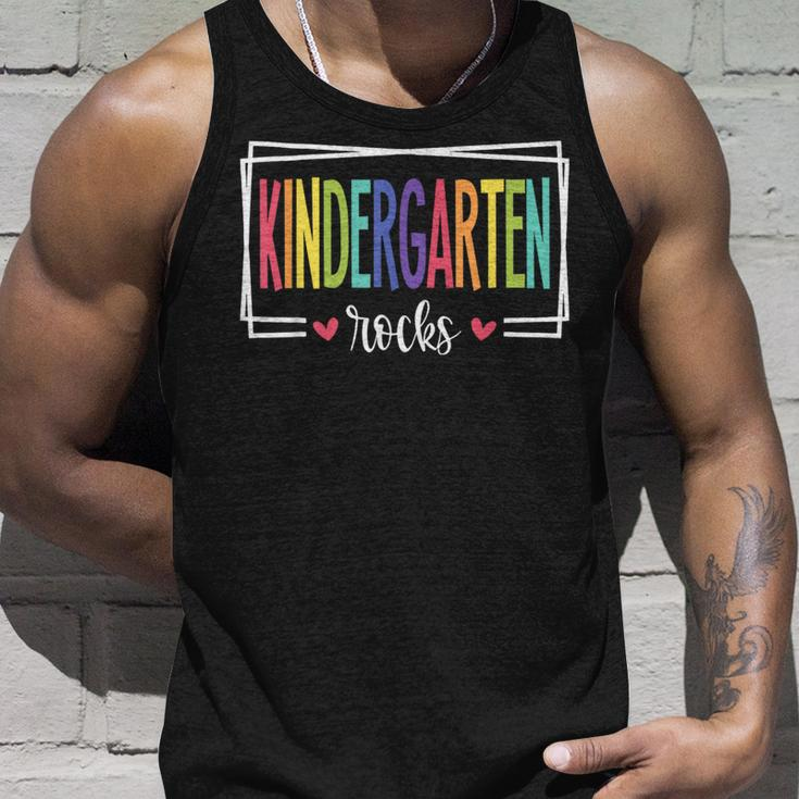 Kindergarten Rocks First Day School Welcome Back To School Unisex Tank Top Gifts for Him