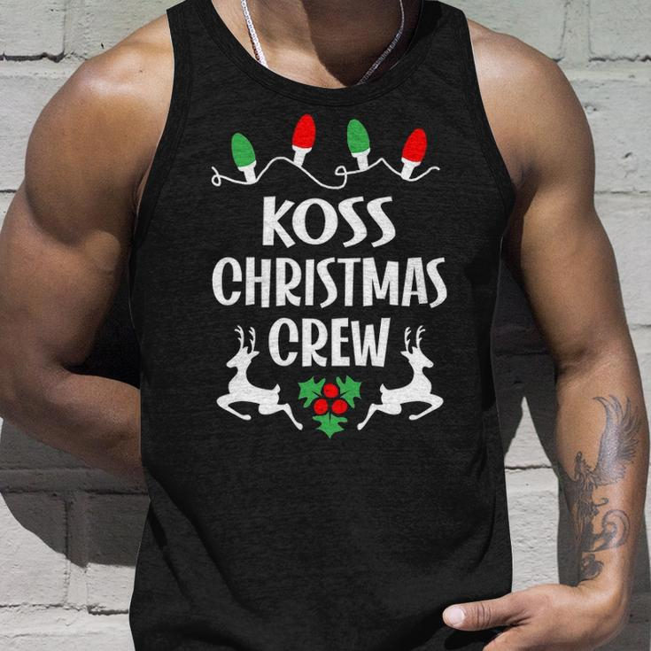 Koss Name Gift Christmas Crew Koss Unisex Tank Top Gifts for Him