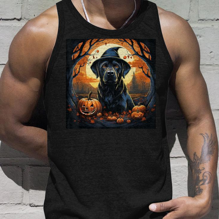 Labrador Witch With Pumpkin Halloween Costume Lab Lover Tank Top Gifts for Him