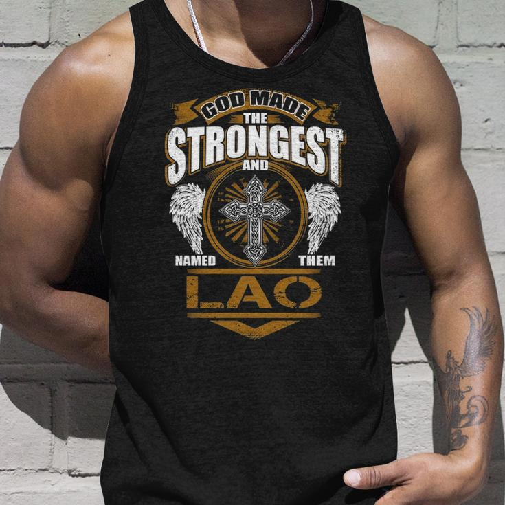 Lao Name Gift God Made Lao Unisex Tank Top Gifts for Him