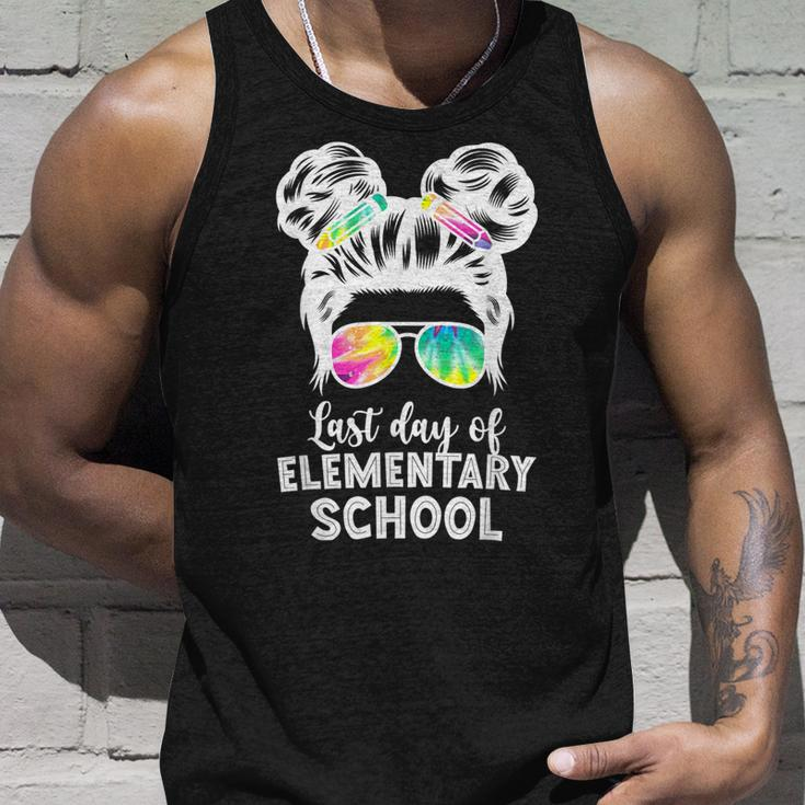 Last Day Of Elementary School Graduation Messy Buns Unisex Tank Top Gifts for Him