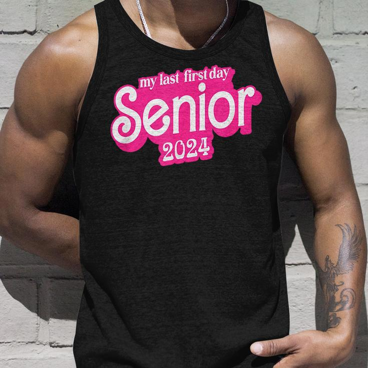Last First Day Class Of 2024 Funny Seniors 2024 Unisex Tank Top Gifts for Him