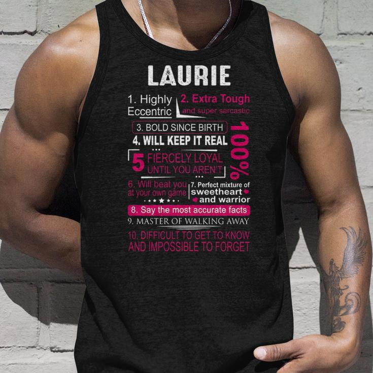 Laurie Name Gift Laurie Name V2 Unisex Tank Top Gifts for Him