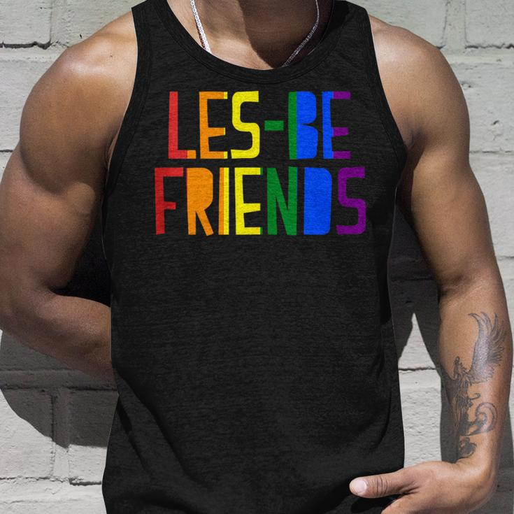 Les-Be Friends Funny Cute Lgbtq Lesbian Pride Aesthetic Unisex Tank Top Gifts for Him